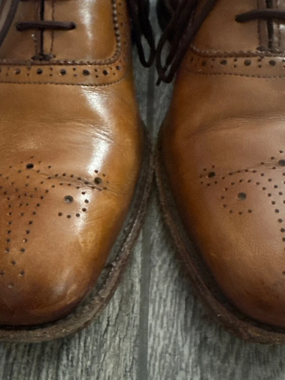 Allen Edmonds Cornwallis Walnut Dress Shoes Size 9.5 B Leather