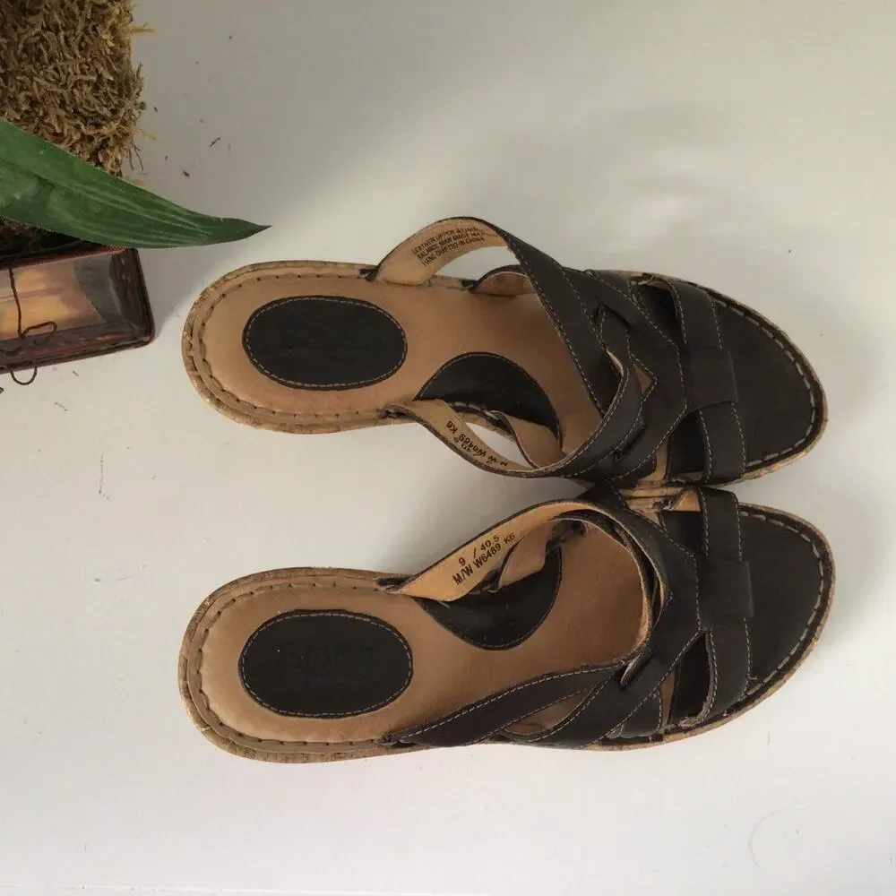 Born leather sandals