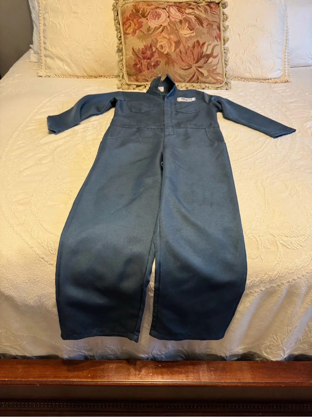 Blue One-Piece Coverall Jumpsuit with Chest Patch Michael Myers costume Medium