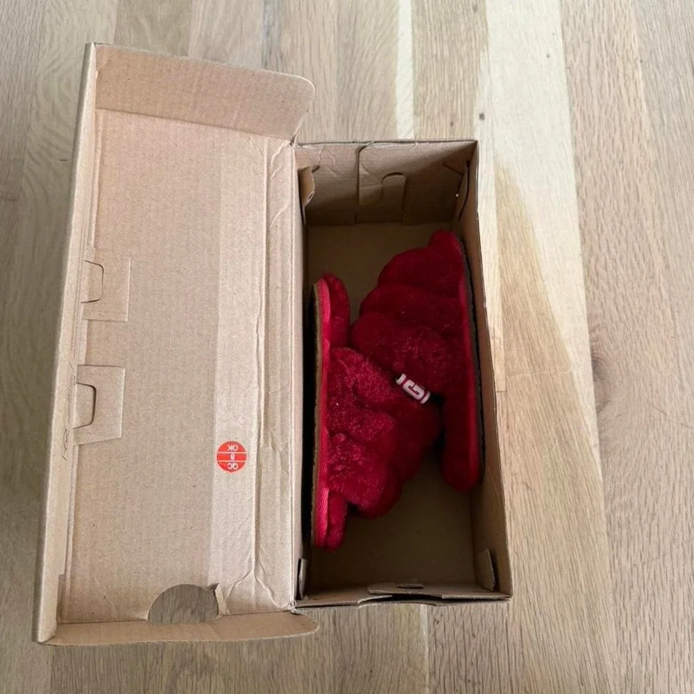 UGG red slippers