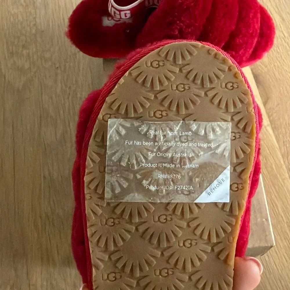 UGG red slippers