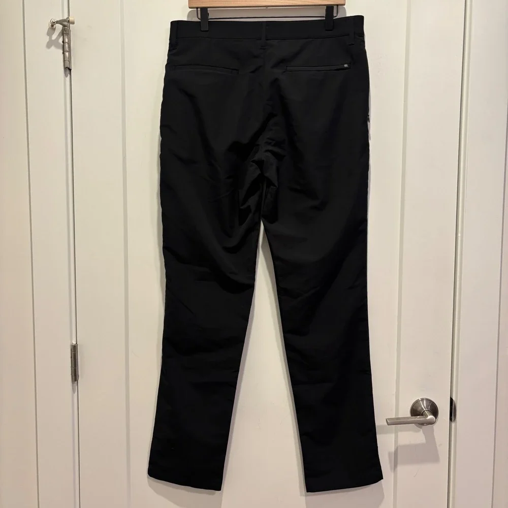 Banana‎ Republic Core Temp Chino Pants Mens 34x34 Black Slim Fit Trousers