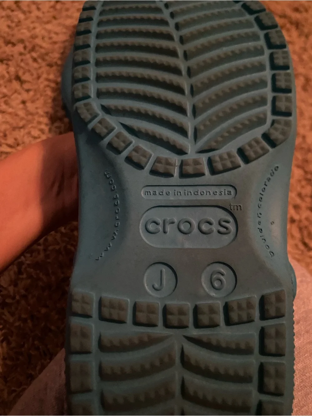 CROCS lightweight teal