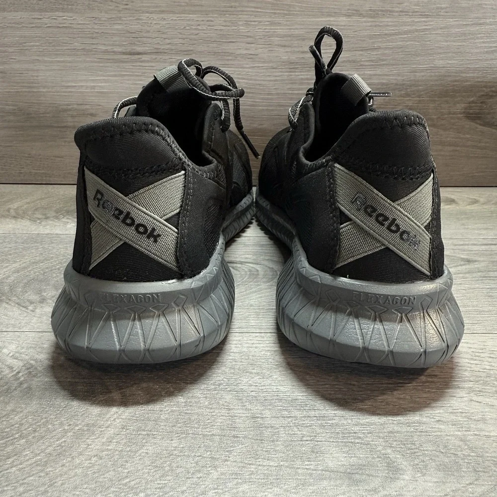 Reebok Flexagon 3.0 Women's Shoe Size 7.5 Composite Toe Work Sneakers Black EUC