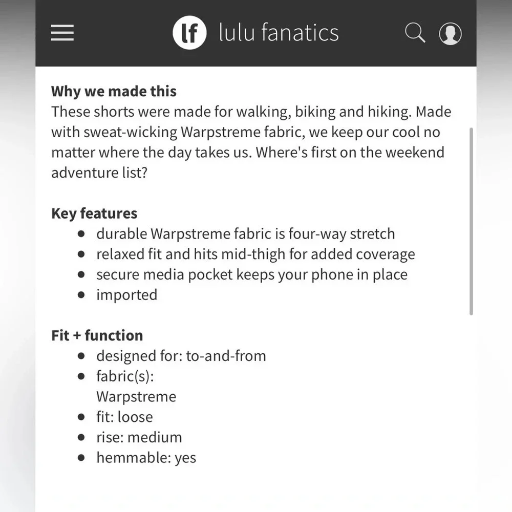 lululemon athletica very good