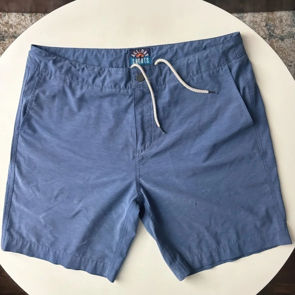 Faherty All Day 9” Shorts Blue Men’s Size 36 Blue