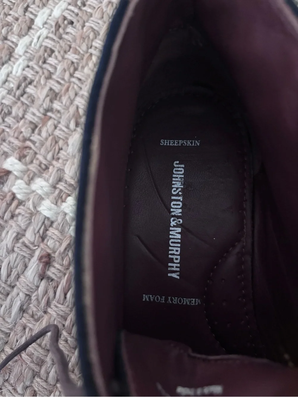 Johnston & Murphy navy suede