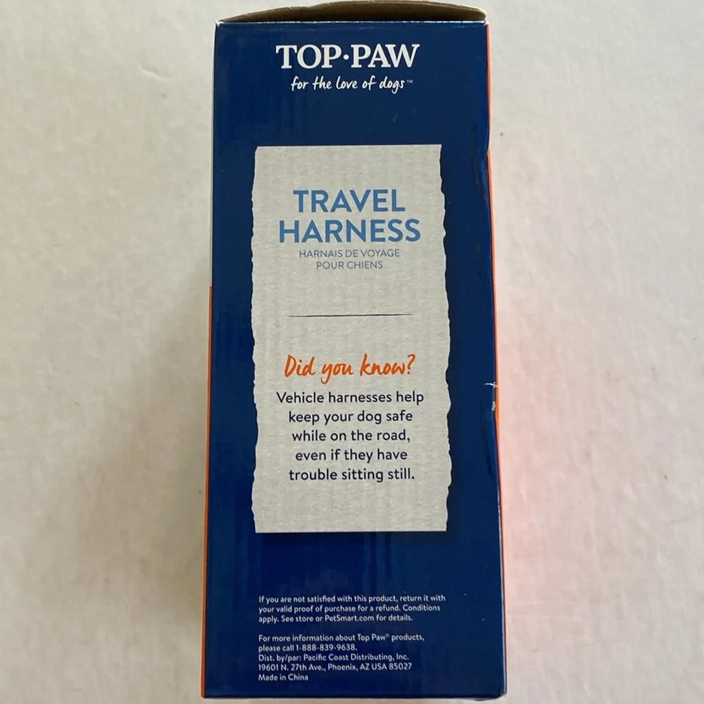 Top Paw Travel Harness for Dogs 60- 120 Lbs. Size XL NWOT