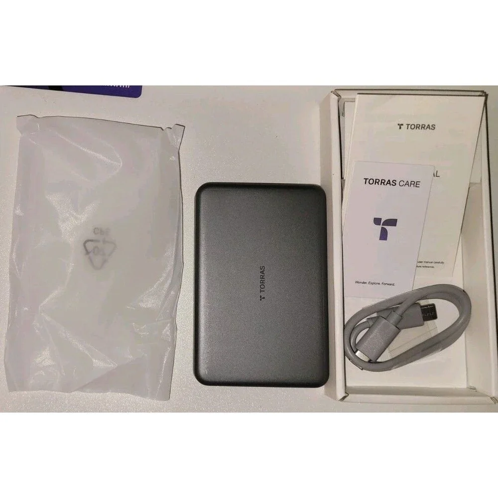 Torras Mini Mag Safe Charger, Grey, 10k mAh