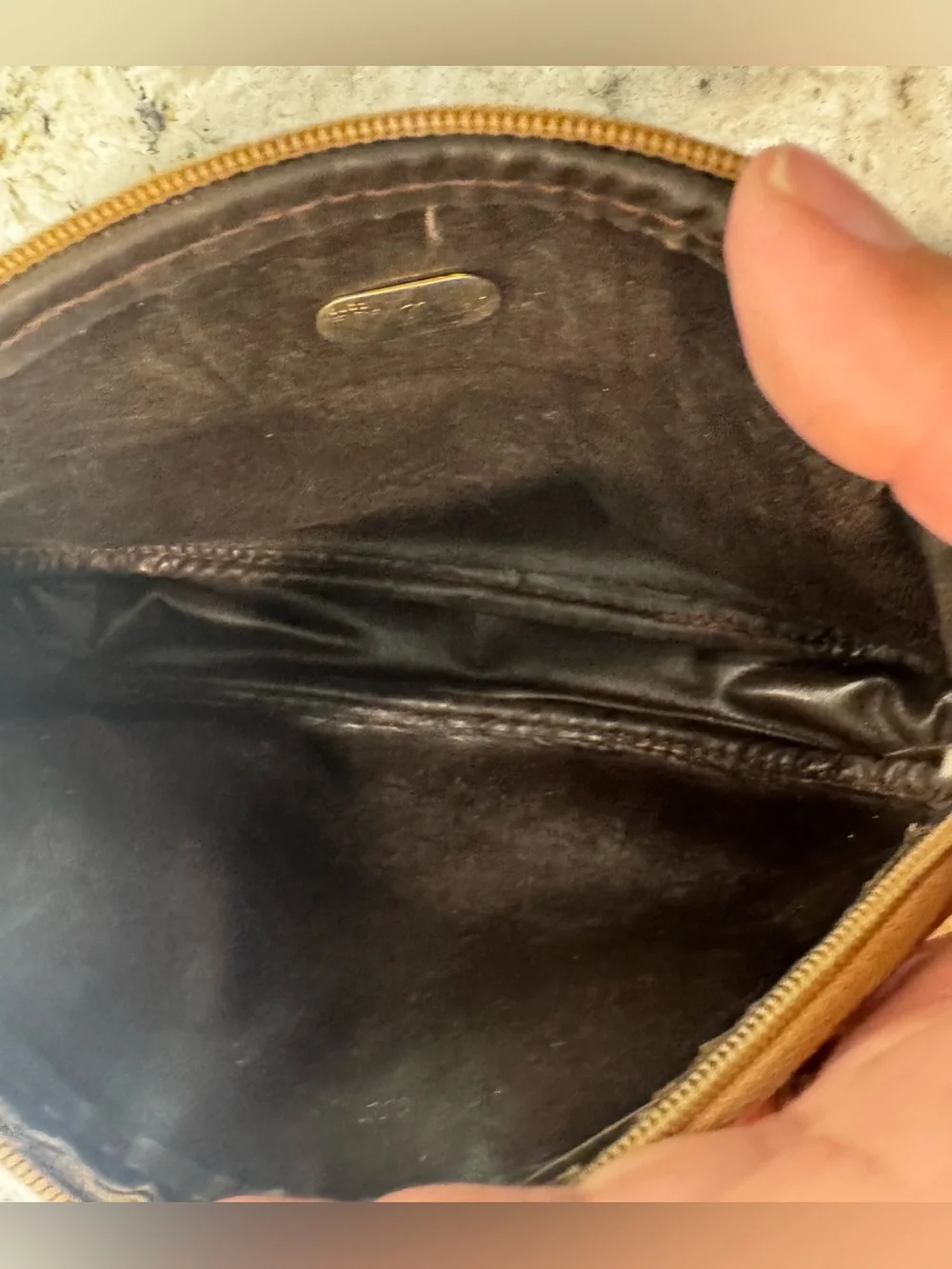 Gucci Vintage Beige Micro GG Cosmetic Pouch