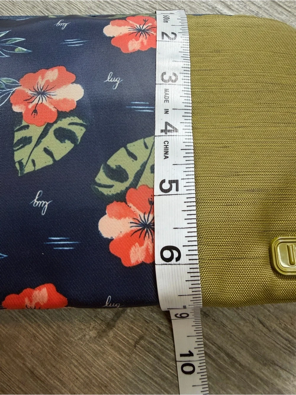 lug Navy and Mint Zip Pouch