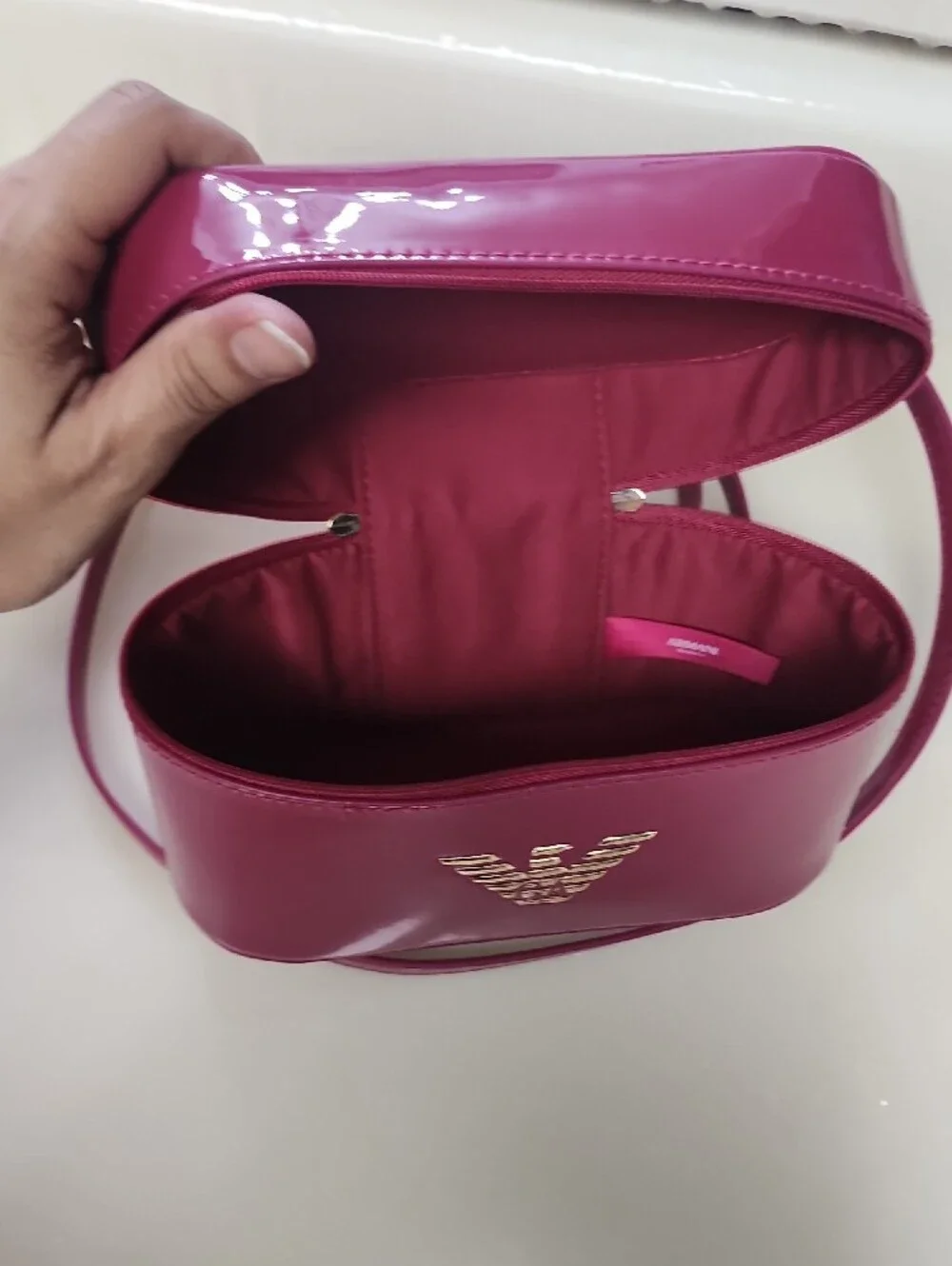 Emporio Armani vanity logo zipper