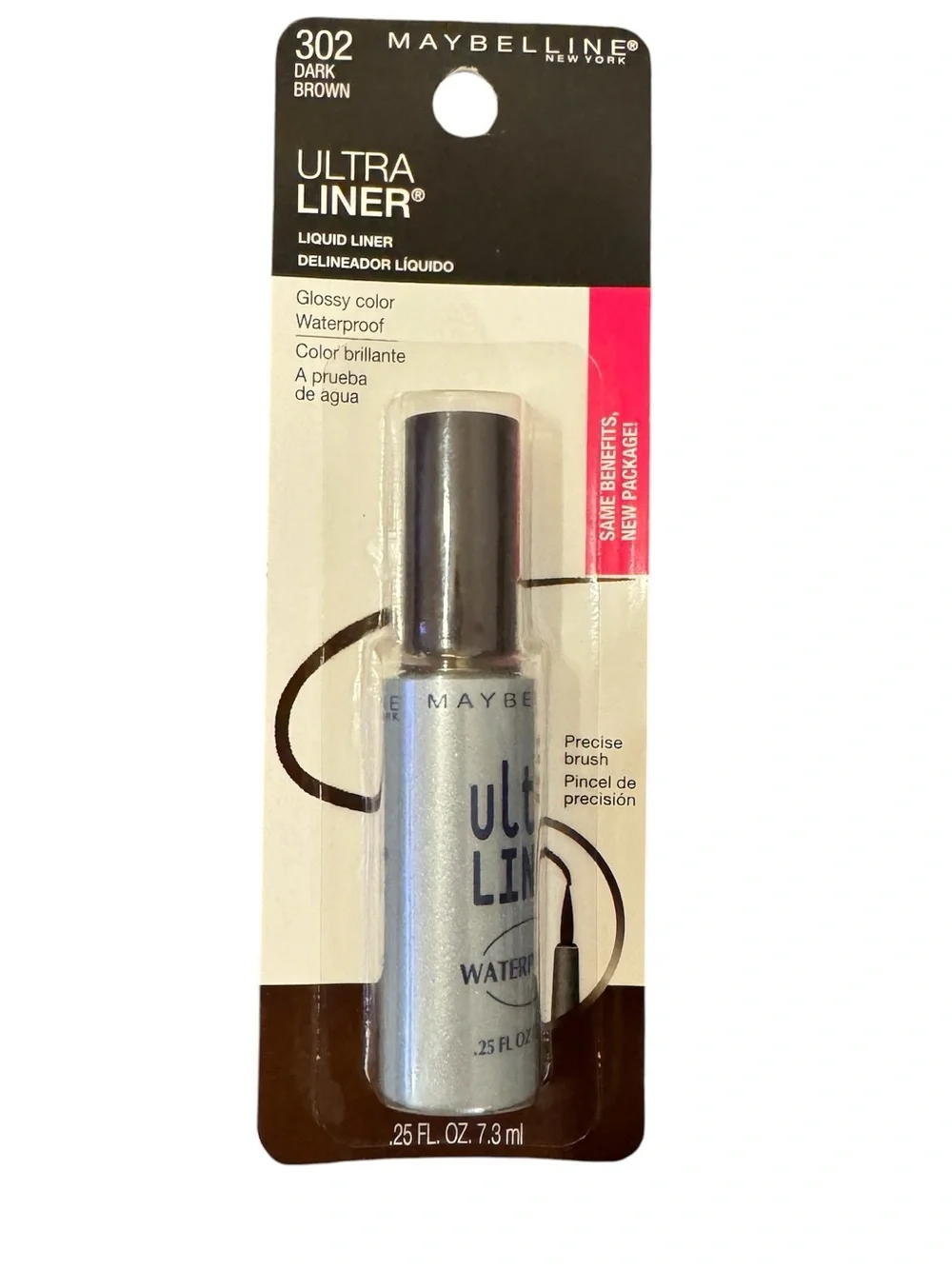 Maybelline Ultra Liner Liquid Eyeliner Glossy Waterproof 302 Dark Brown