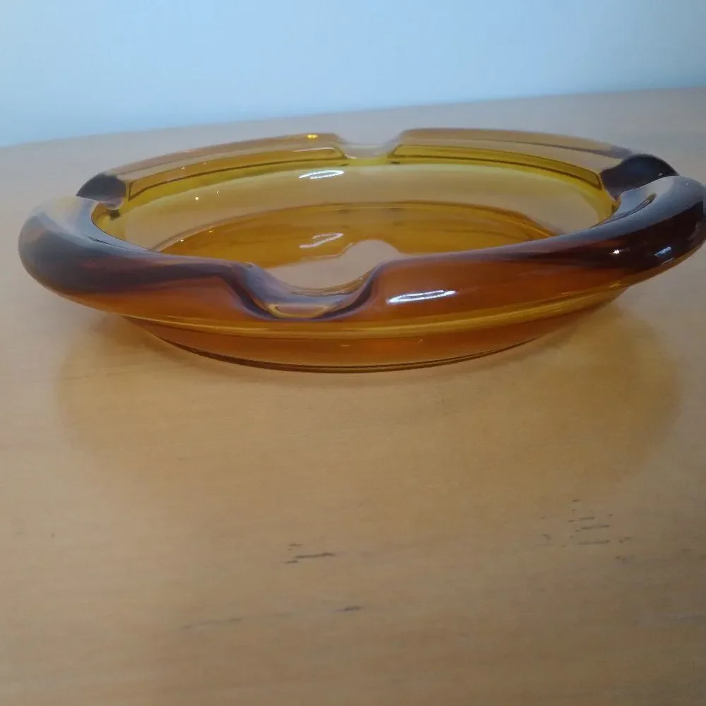 Vintage vintage amber glass