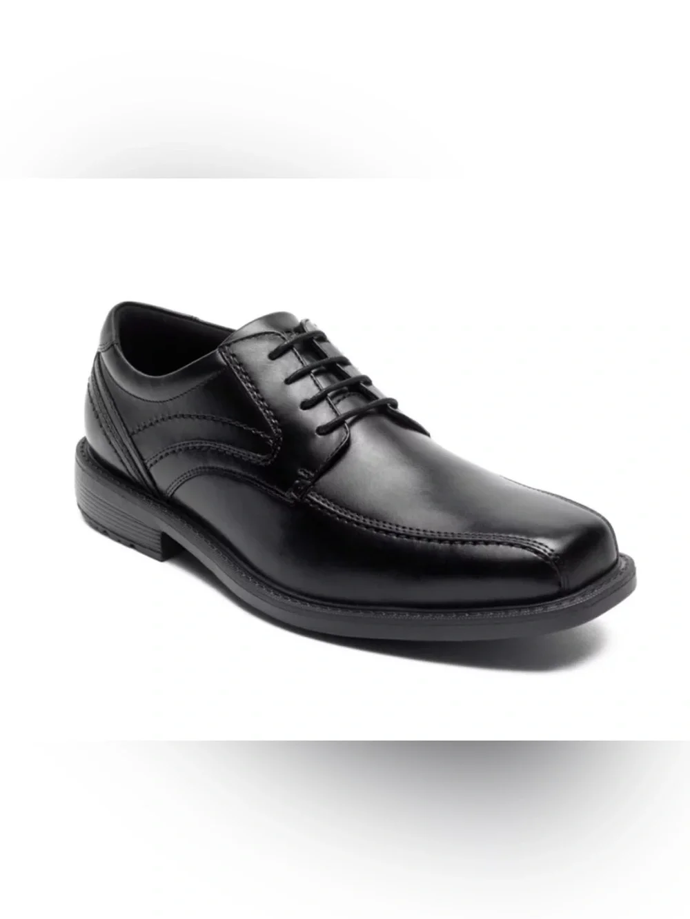 Rockport Men’s Style Leader 2 Bike Toe Oxford 7.5 W Black Leather NEW