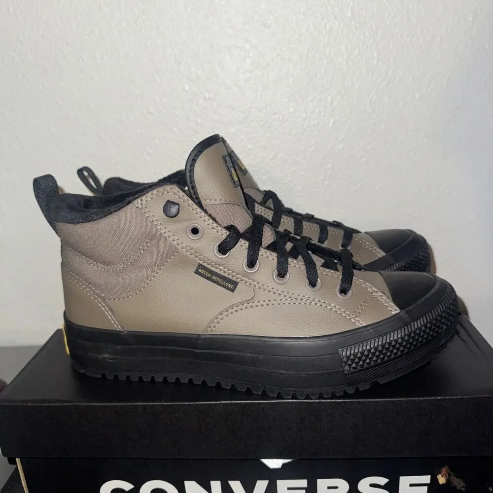Converse Malden Street Boot Mens 8.5 Taupe Water Repellent Mid A14619C