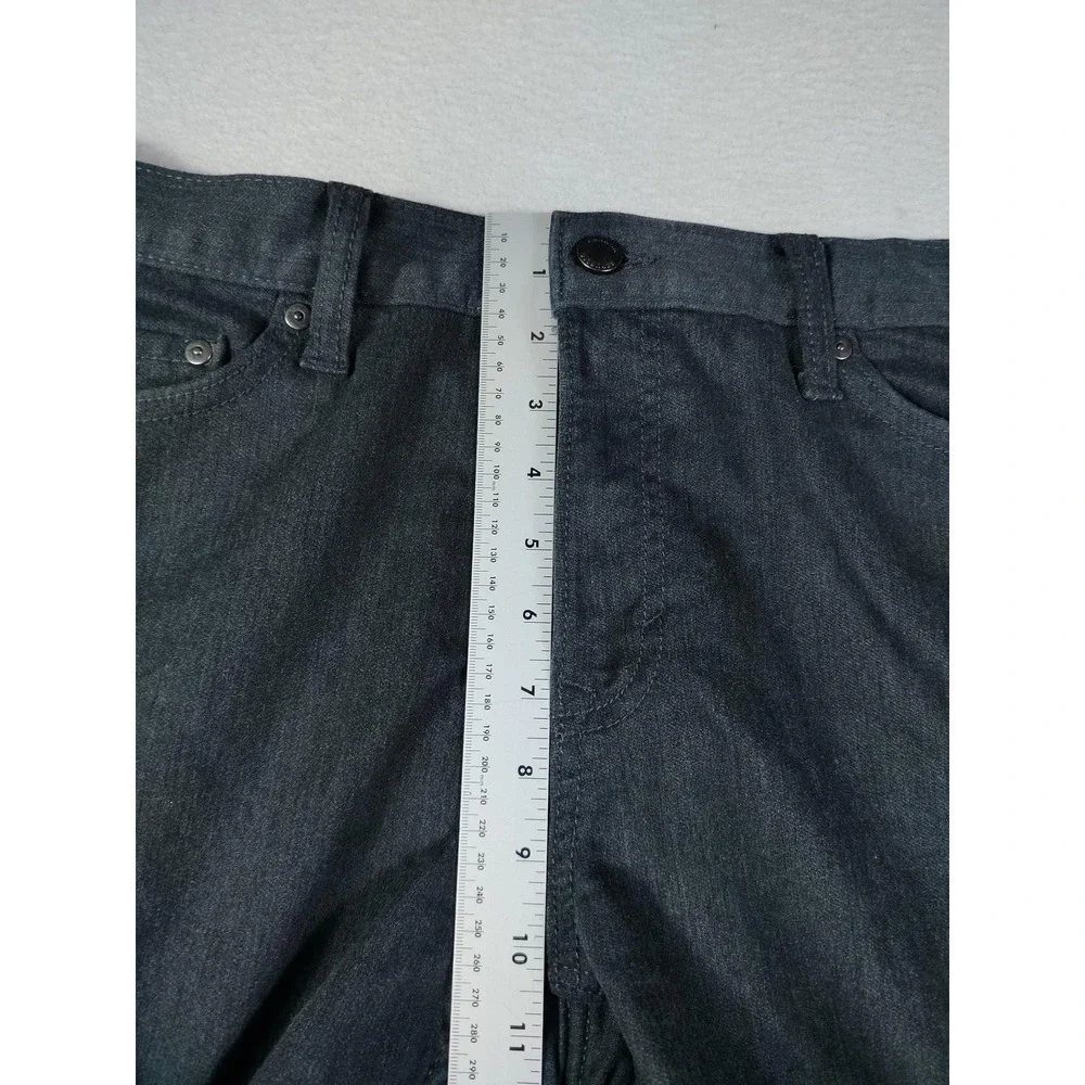 Banana Republic Travel Jean Mens 33 Gray Slim Straight Stretch Minimalist
