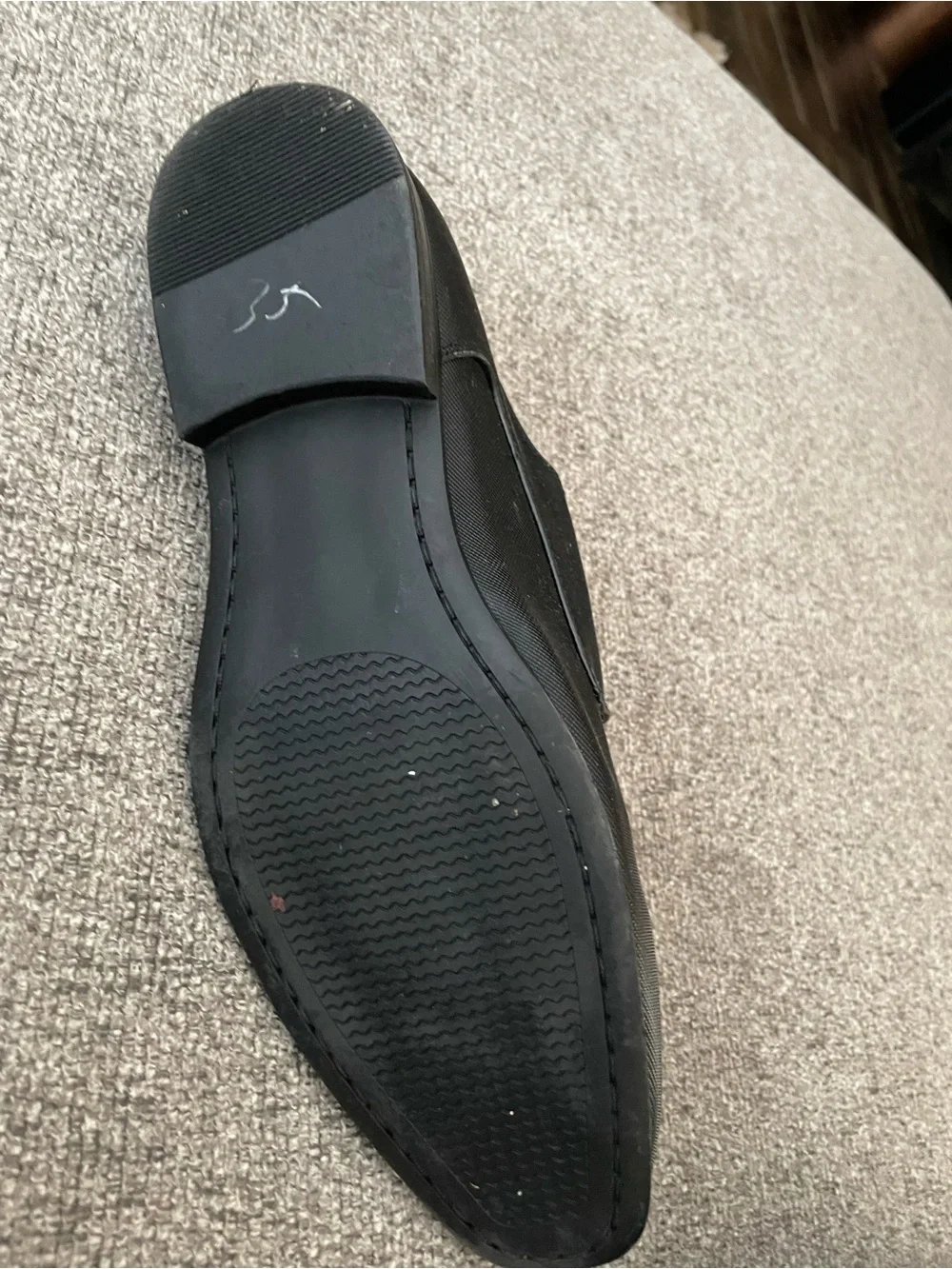 Steve Madden Black Textured Derby Dress Shoes