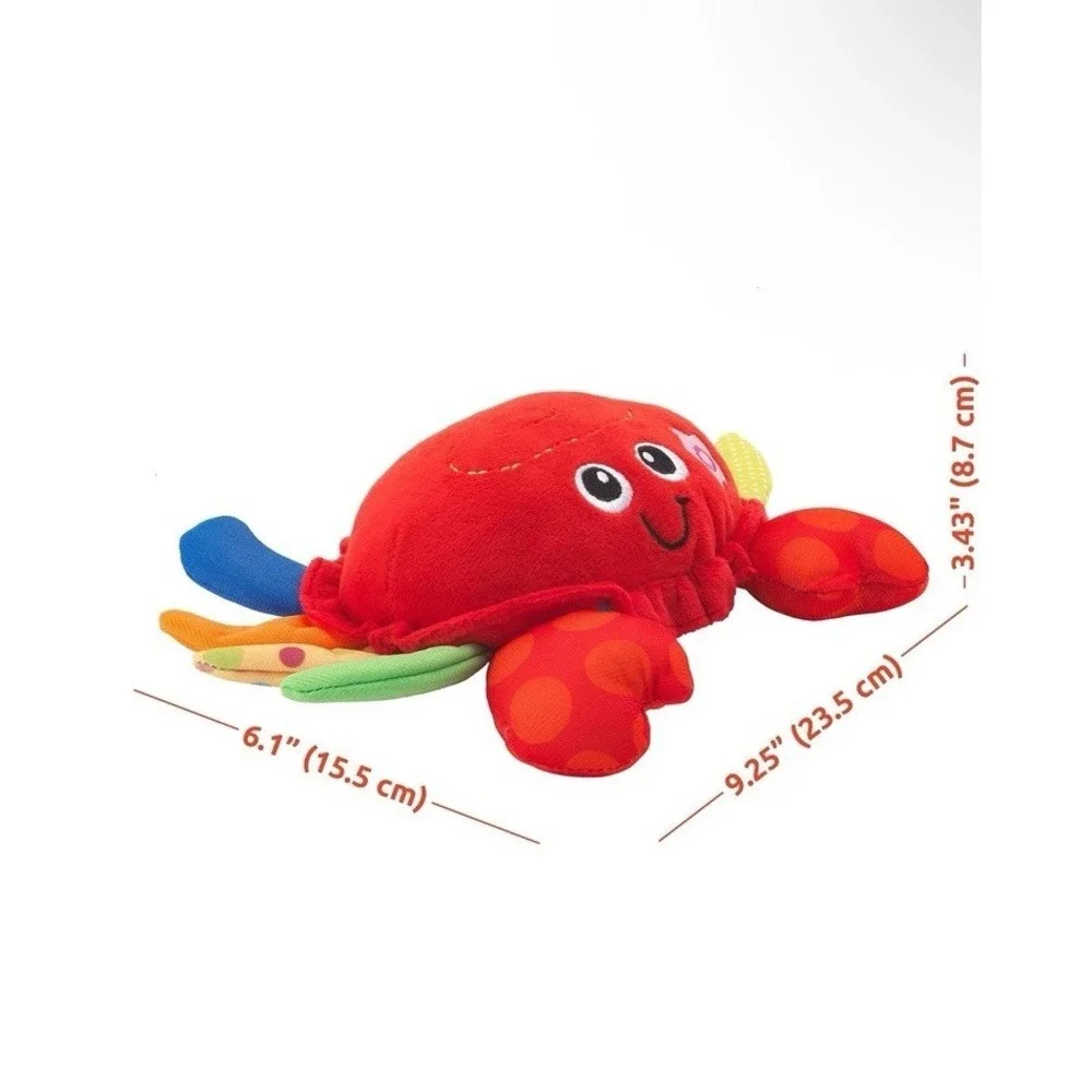 KiddoLab Musical Plush Crab‎ Toy for 3+ Month Old with Nursery Rhymes, New