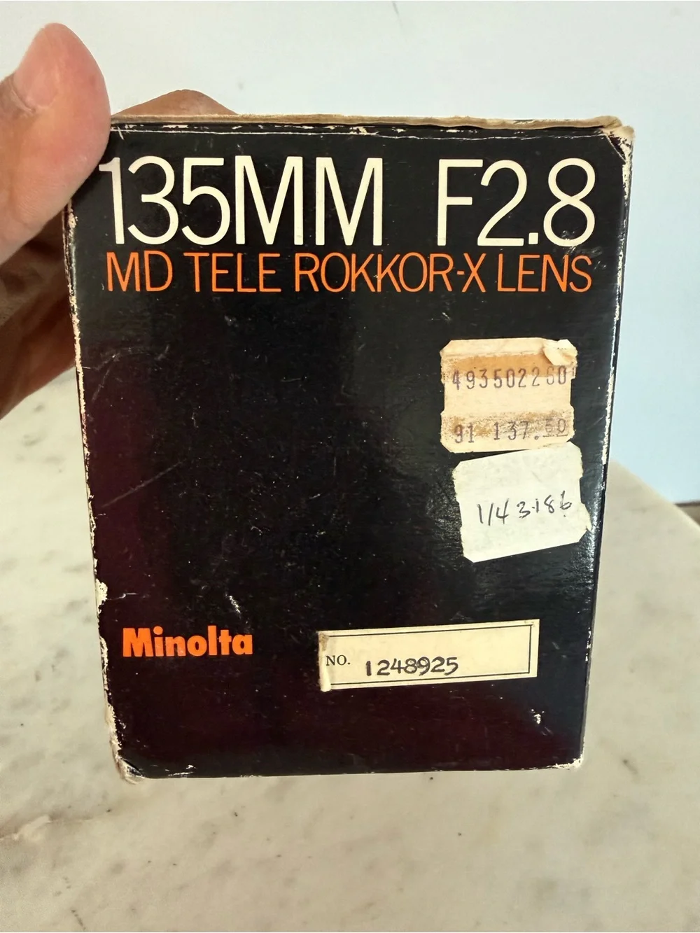 Minolta accessory packaging
