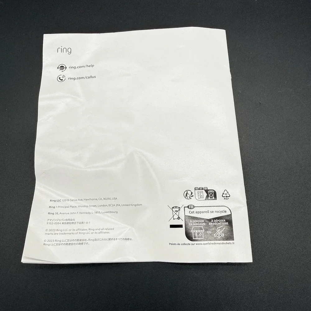 Ring brand open