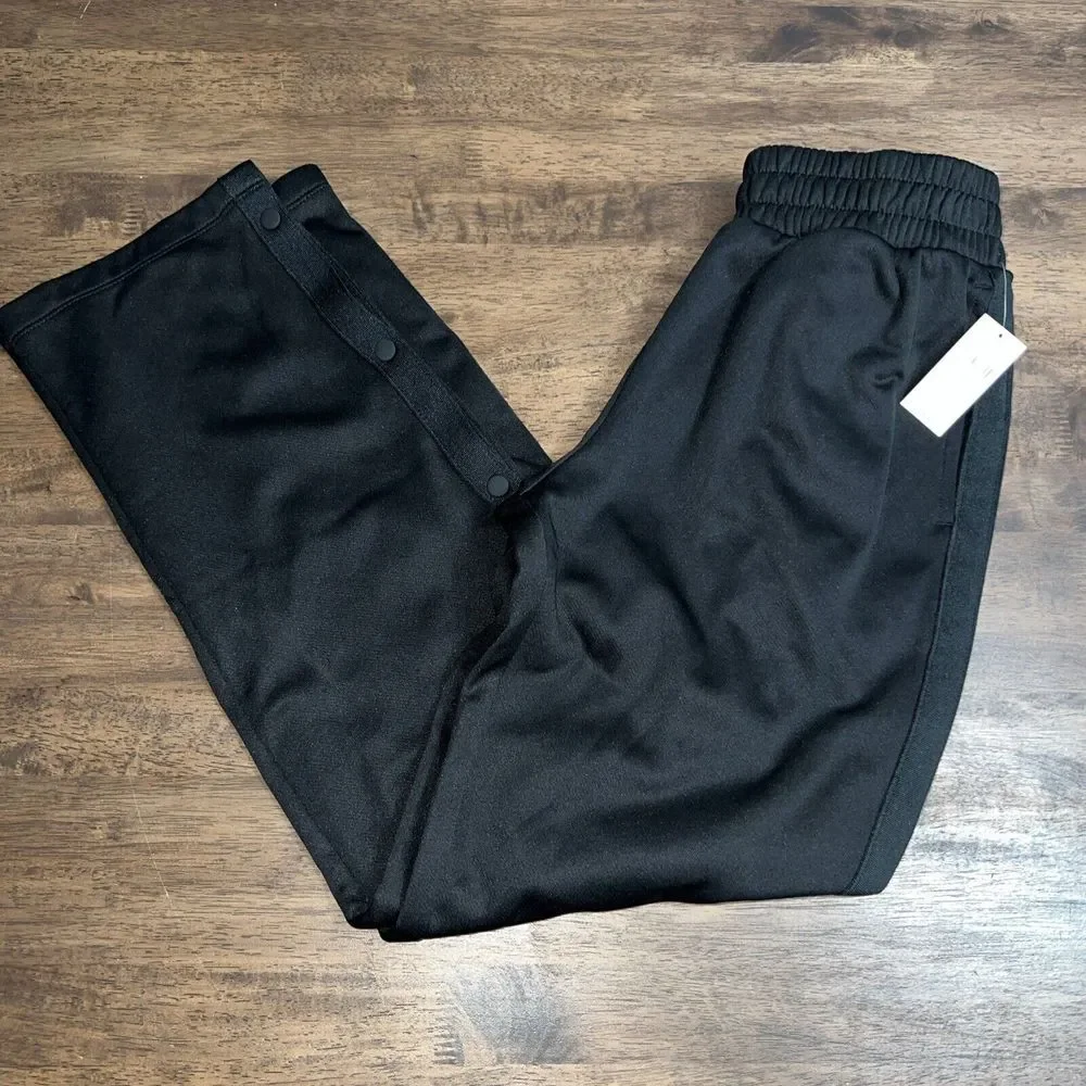 GAP KIDS Black Athletic Track Pants Sweats Size XL 12 New NWT 3‎ Bottom Snaps