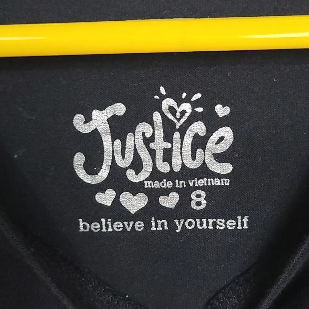 Justice girls black