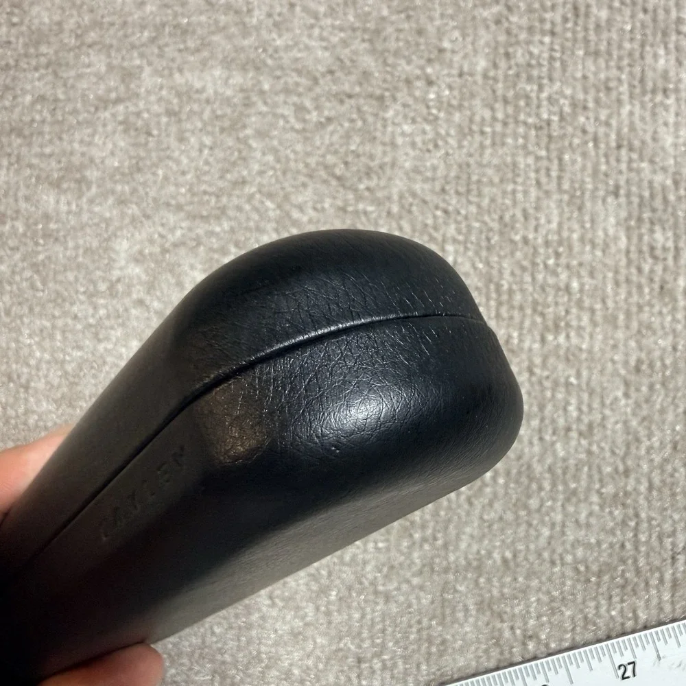 Authentic Oakley Hard Clamshell Eyeglasses Case Black‎ Faux Leather Large EUC