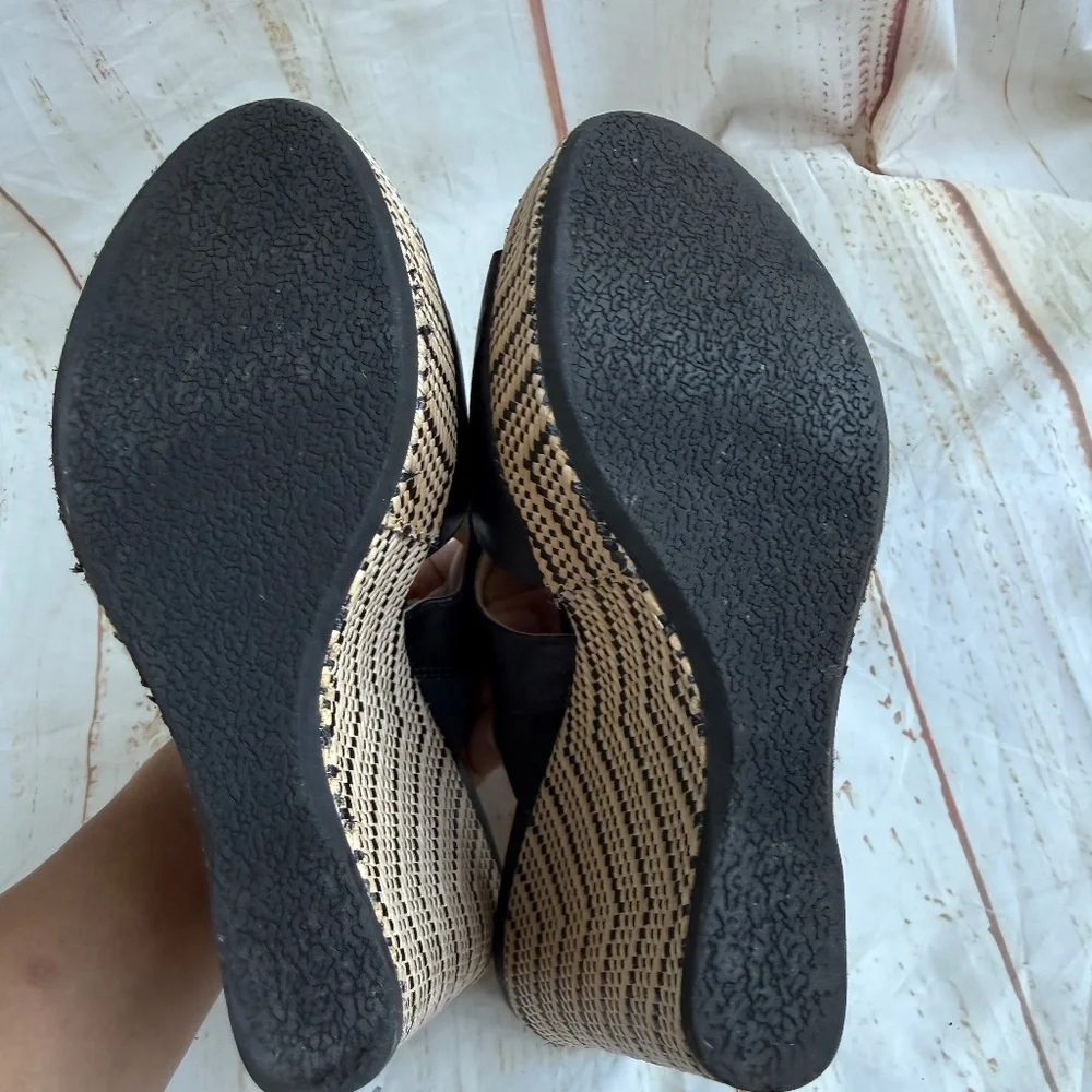 Nine West Hues Wedge Sandals | Size 8M‎ | 5-Inch Heel | Platform Wedge Shoes