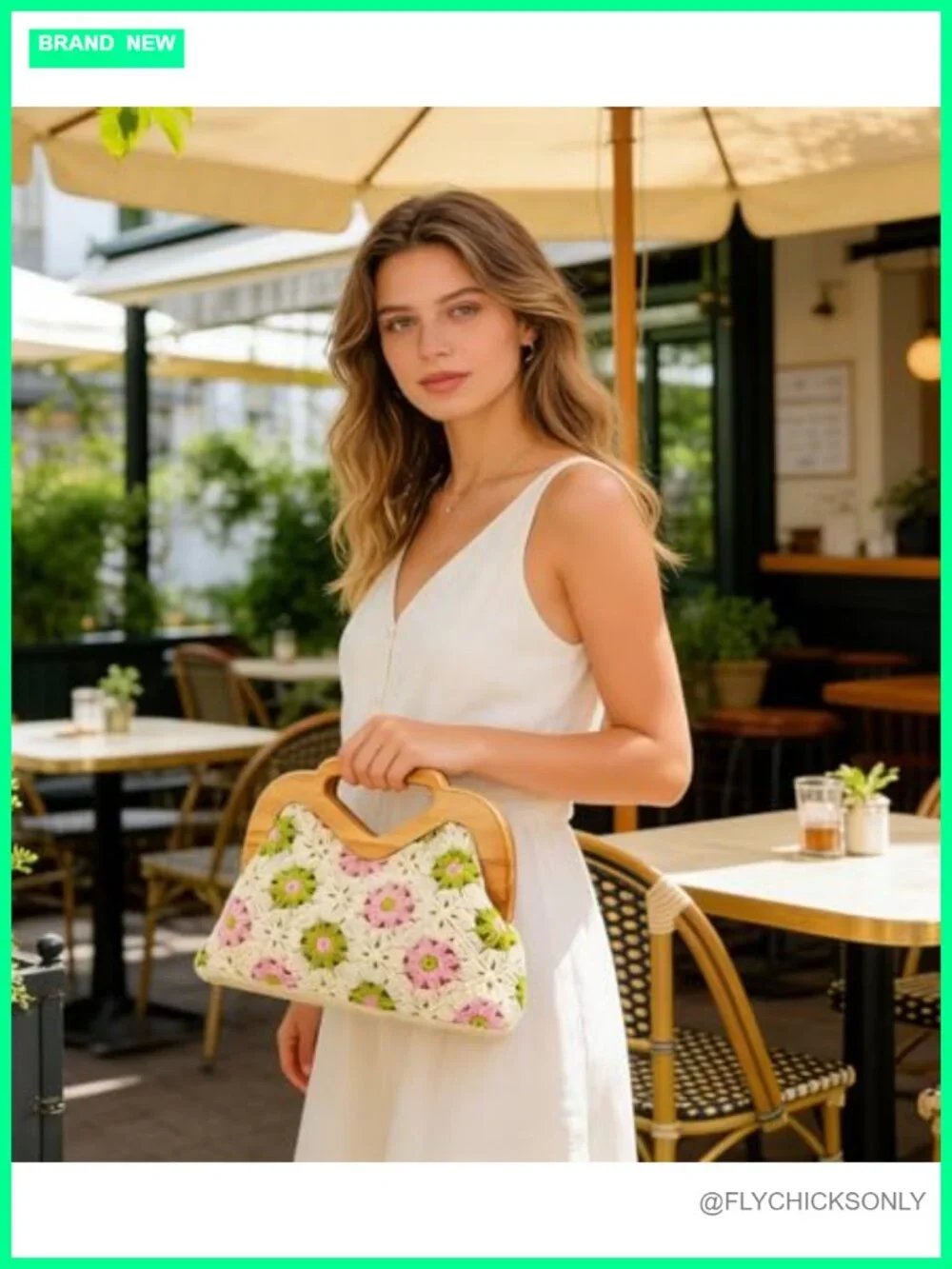 Crochet Summer Beach Bag Macrame Crossbody Hobo Shoulder Bag Handbag