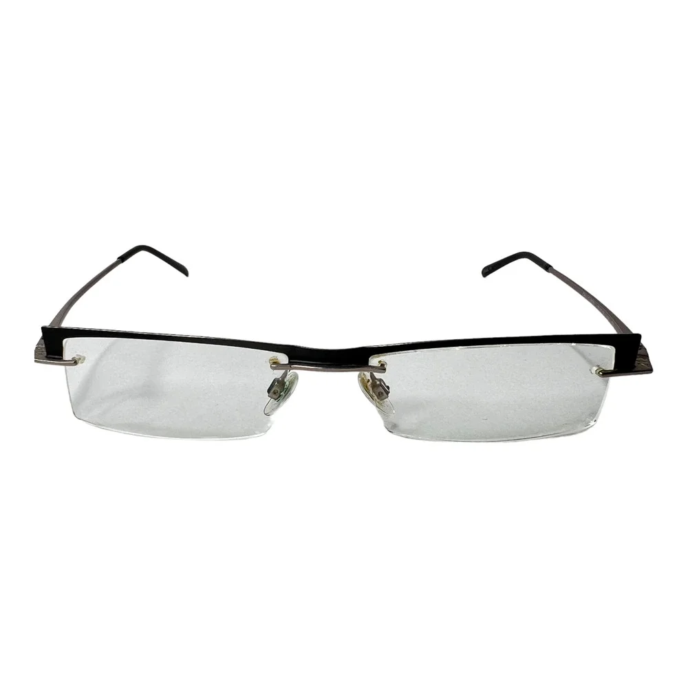 CAROLINA HERRERA CH-212-2829 Black rectangular Silver Frames 51-18-130‎ H3706