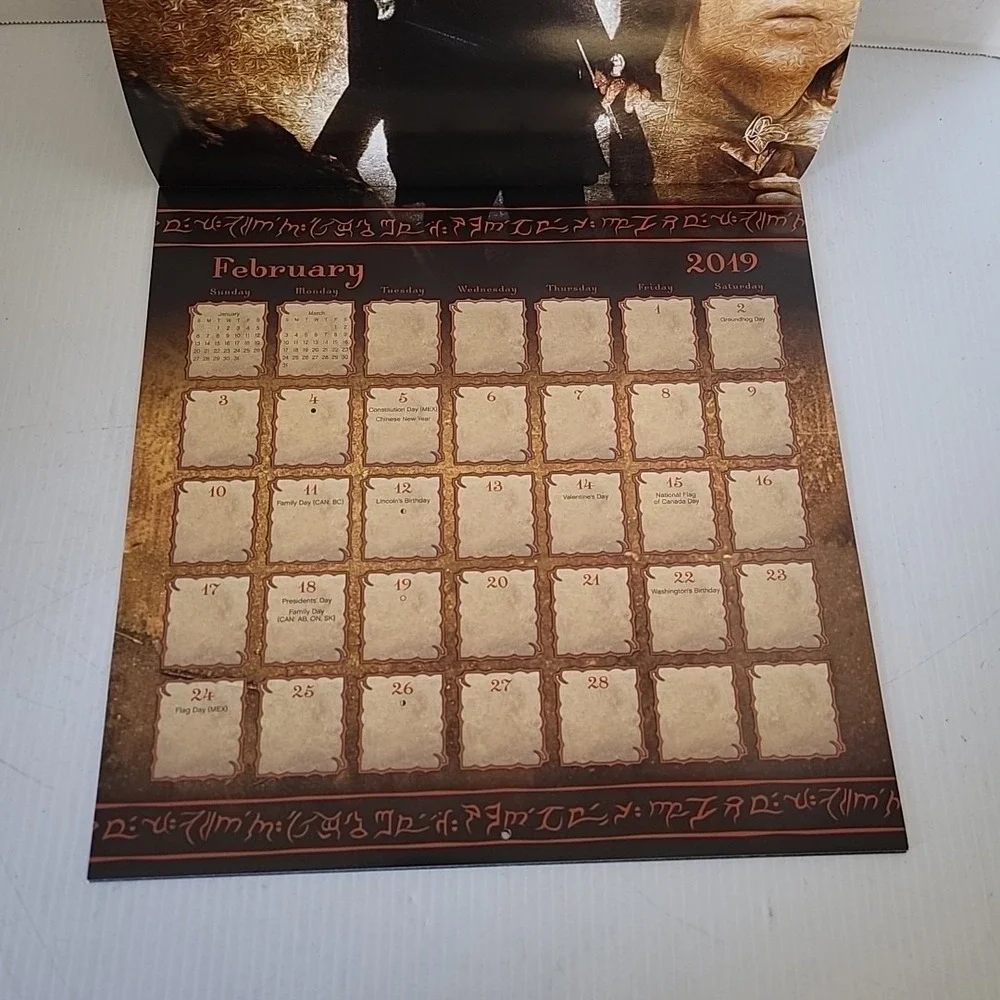 LORD OF THE RINGS 2018 Calendar Orlando‎ Bloom