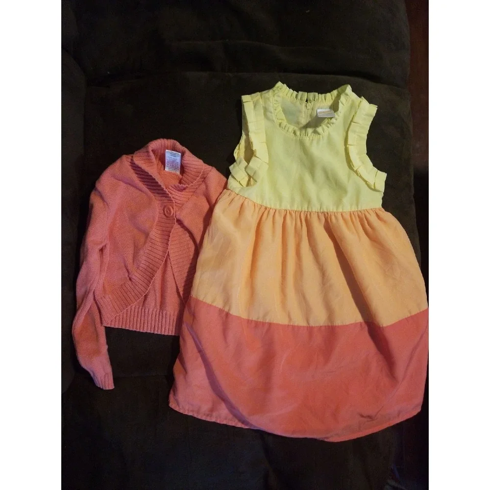 Gymboree sunny citrus‎ dress and sweater