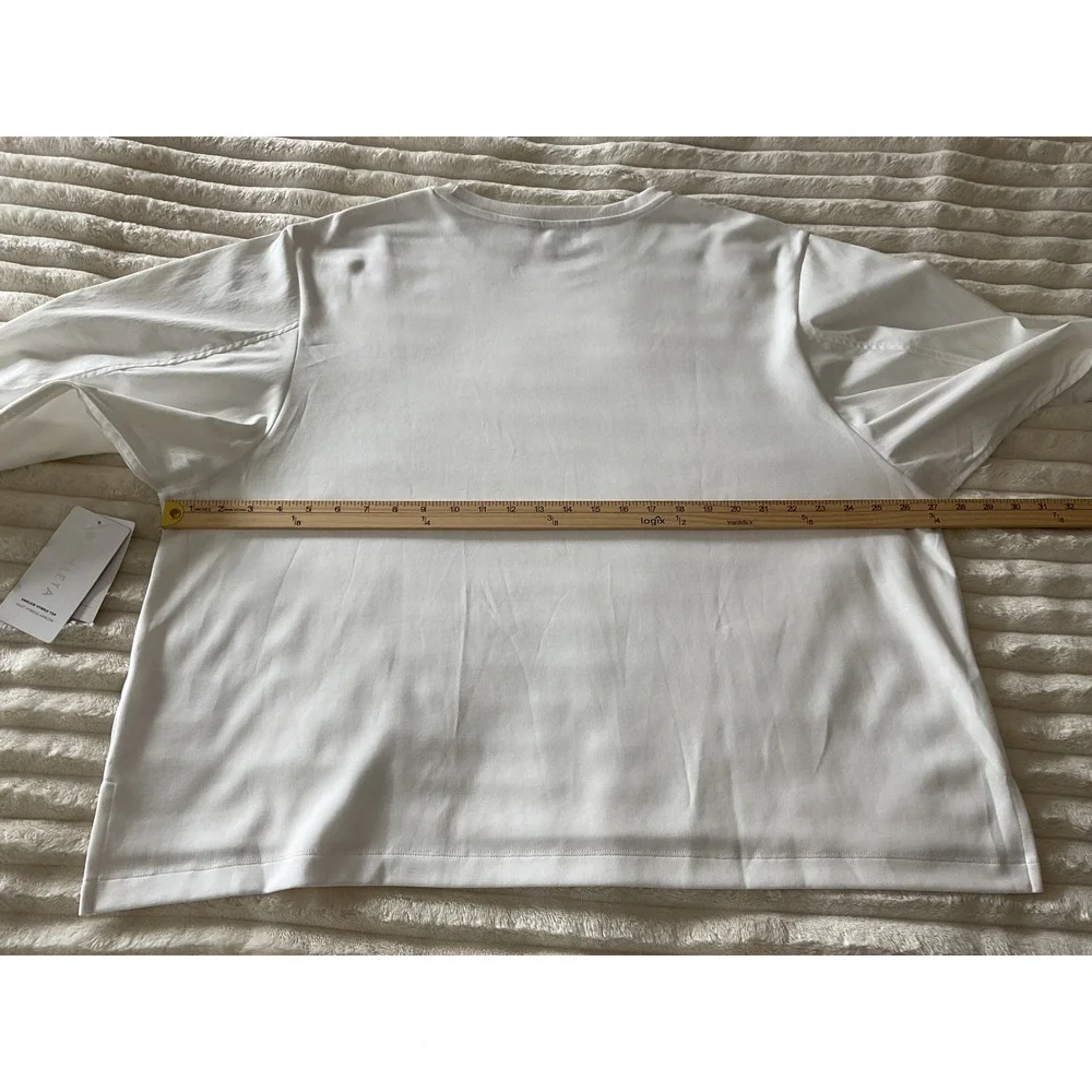 Athleta white crew