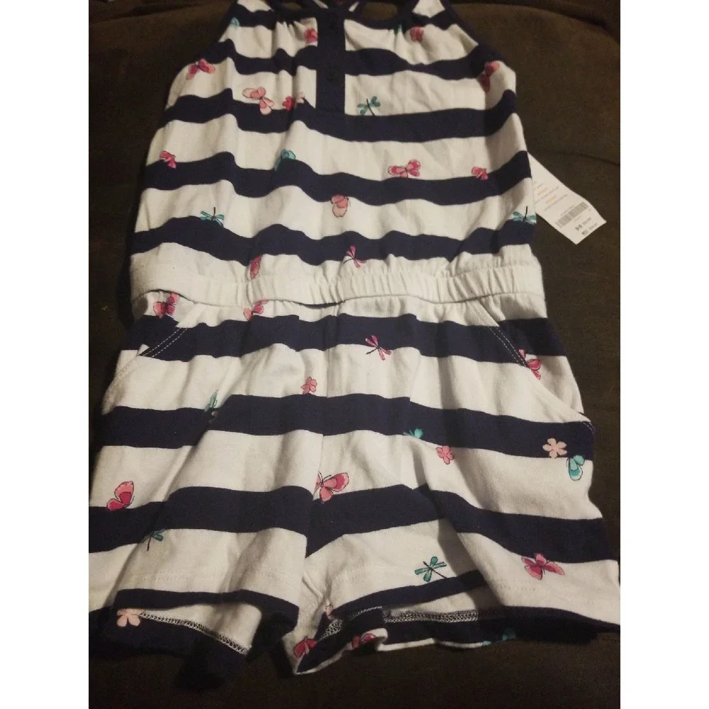 Gymboree island hopper romper‎ 7 nwt