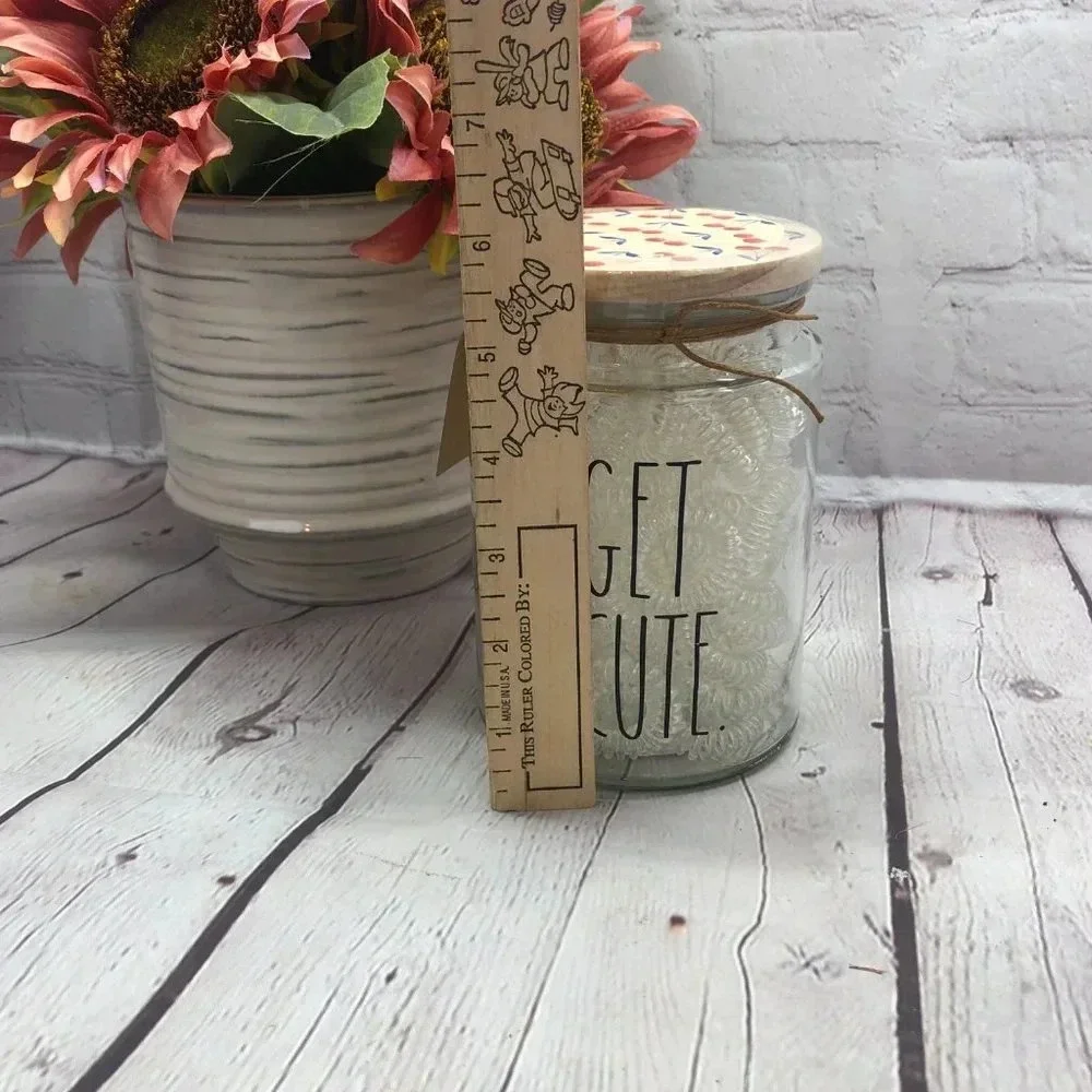 Rae Dunn glass jar