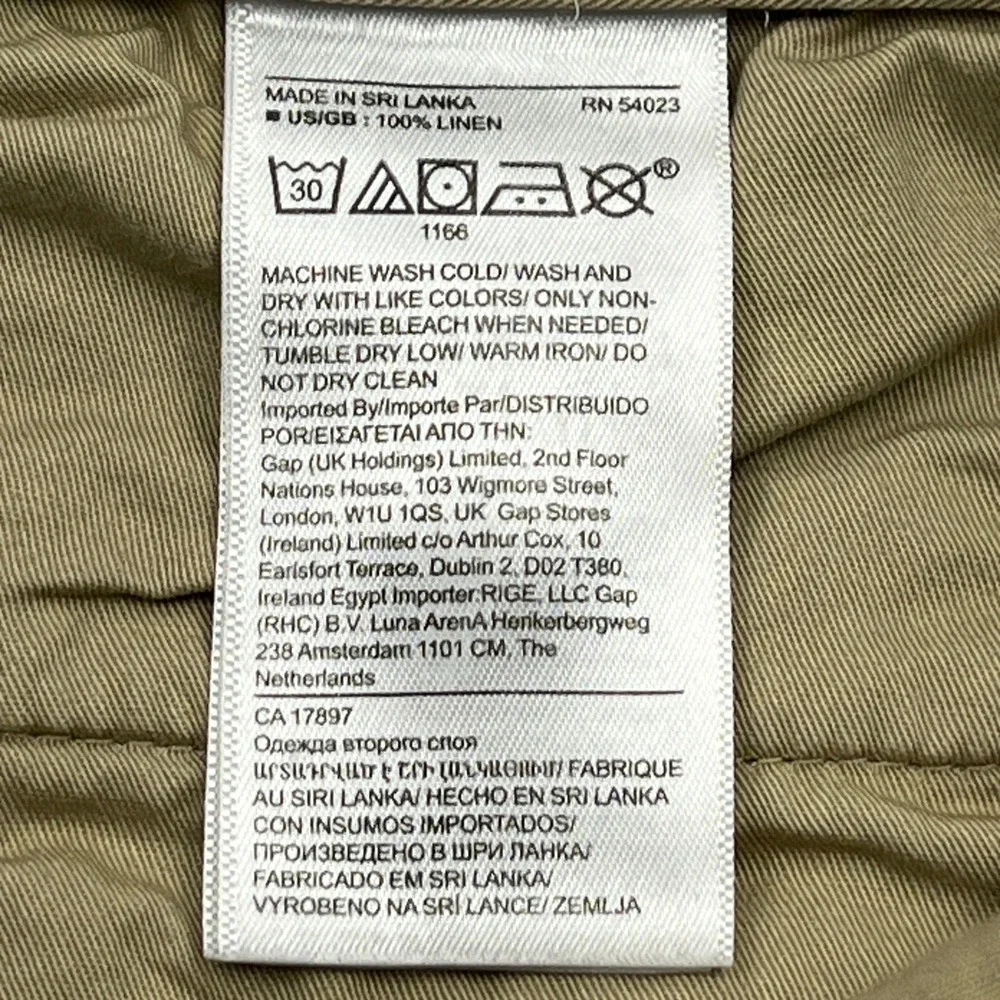 Banana Republic measurements waist