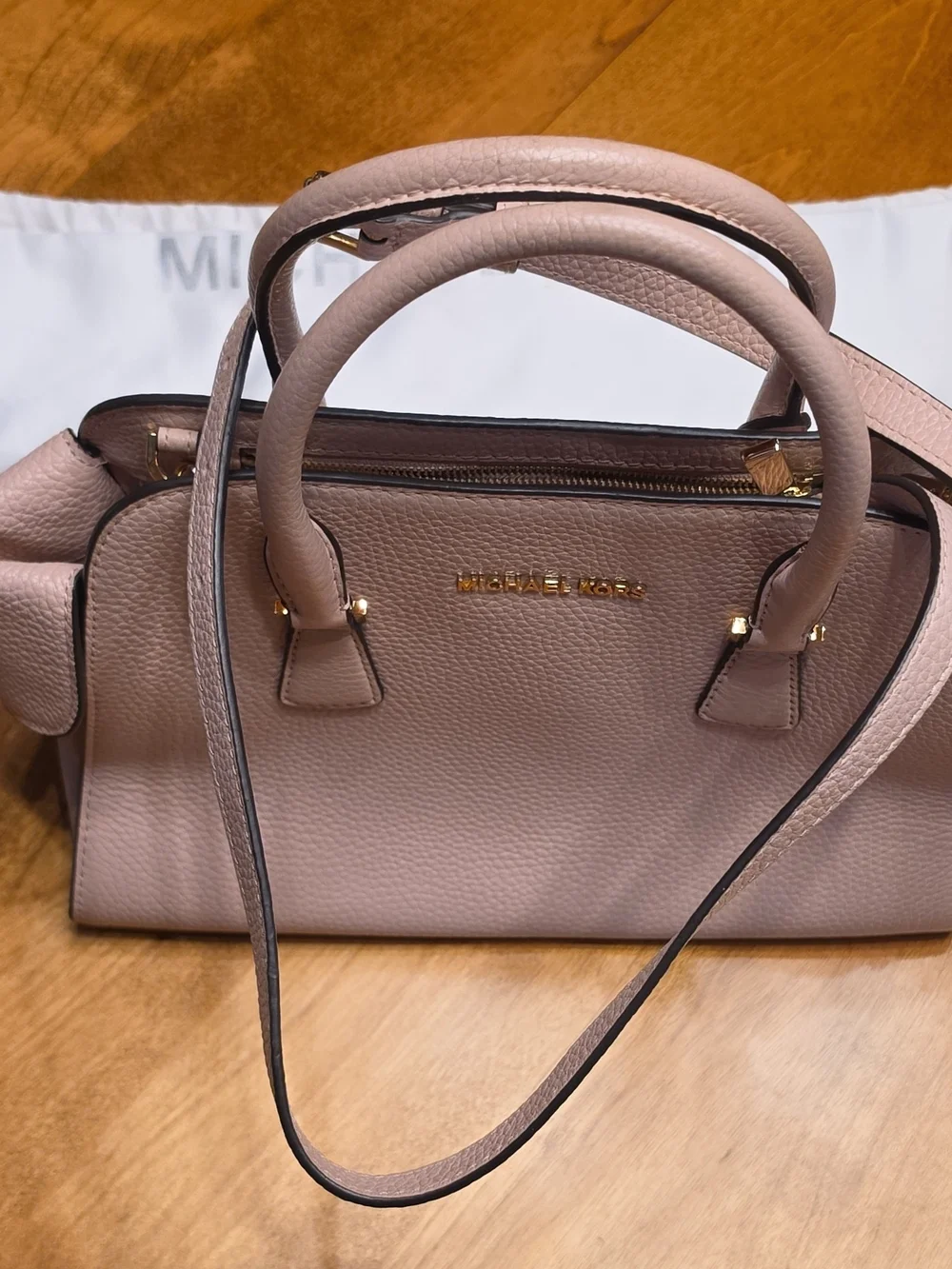 Michael Kors pebbled leather