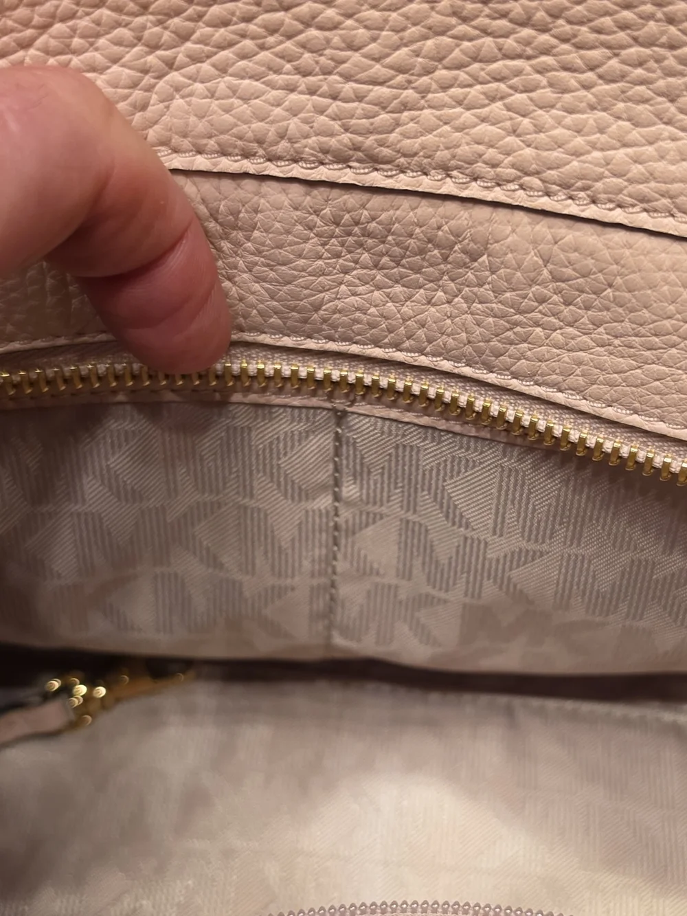 Michael Kors pebbled leather