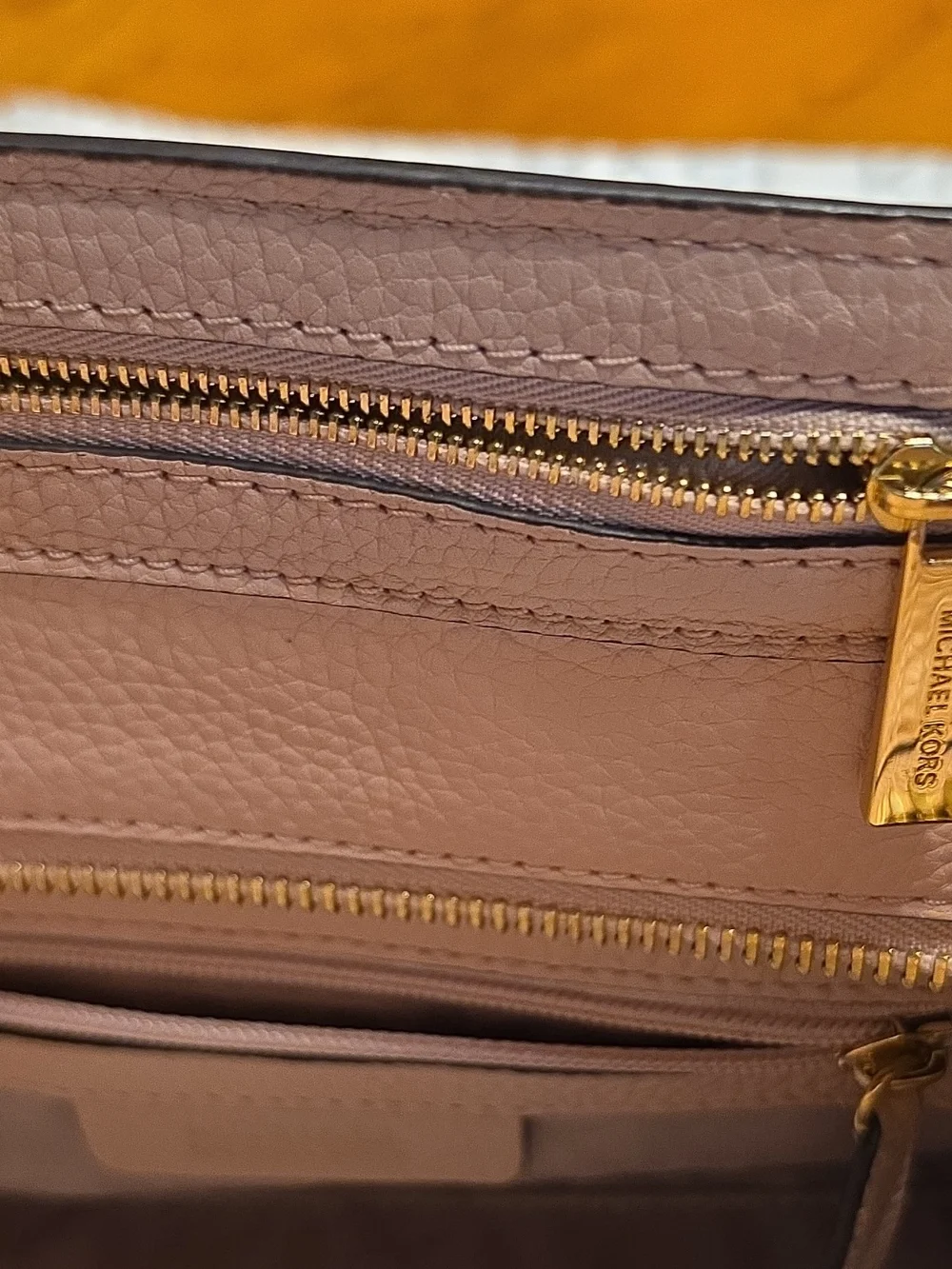 Michael Kors pebbled leather