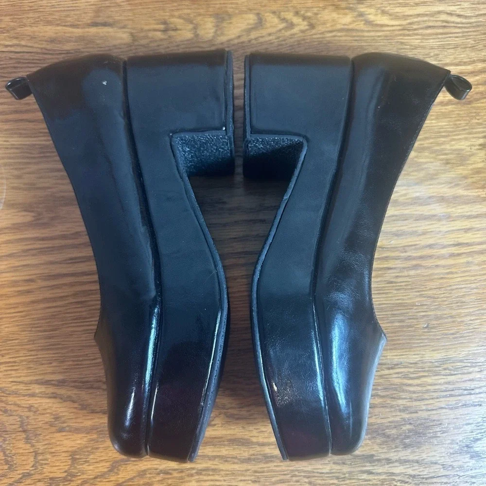 Cider Y2k Platform Chunky Block‎ Heel Black Patent Womens 9.5 Punk Goth