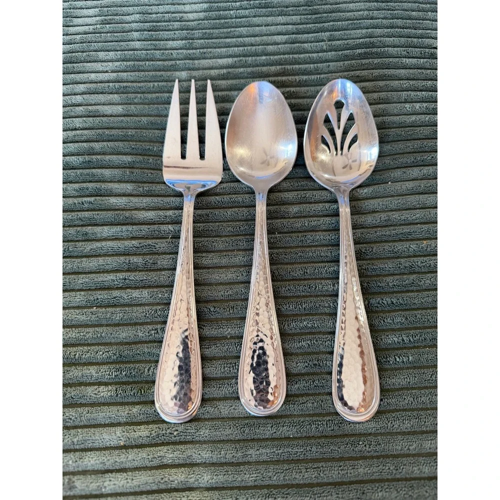 Reed & Barton Dorado Hostess Set of‎ 3 Flatware Stainless 18/8