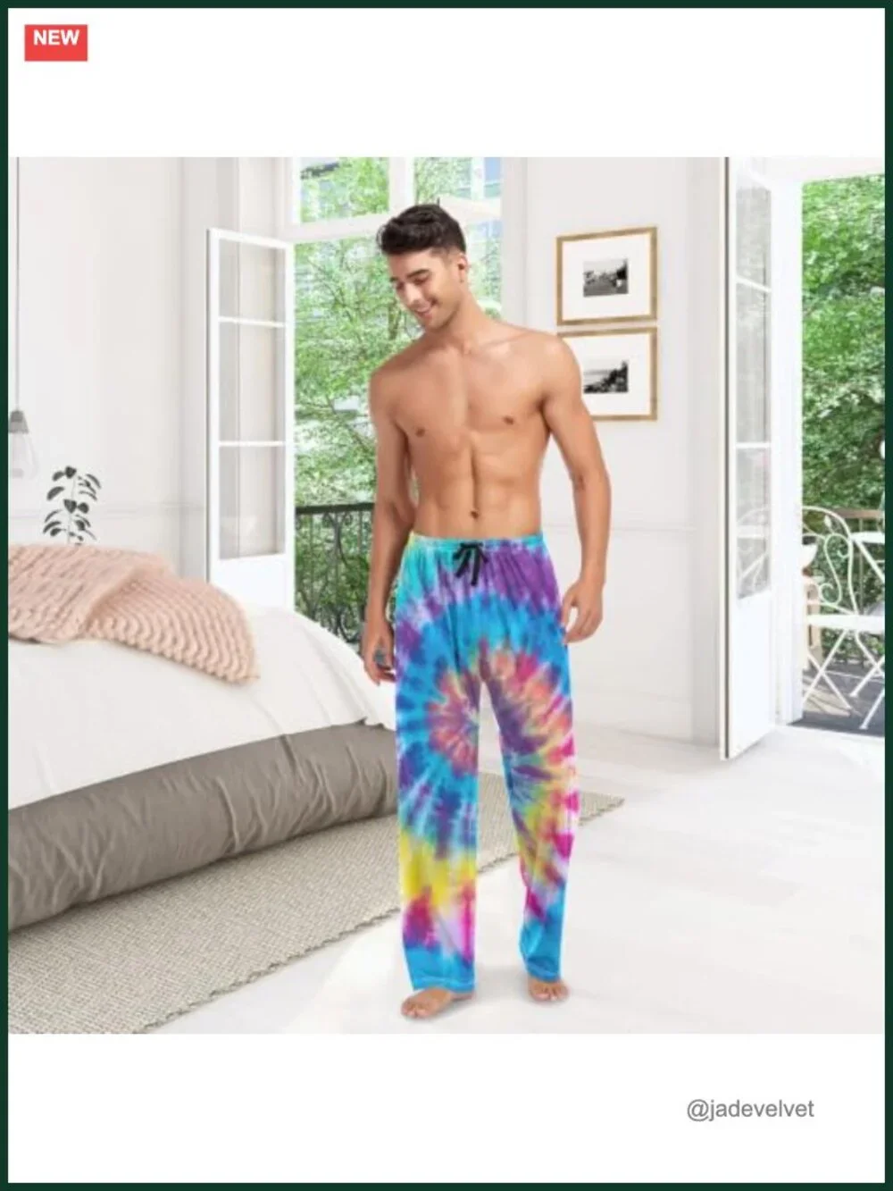 Men's Pajama Pants Super Soft Sleep Lounge Pjs Bottoms with Pockets