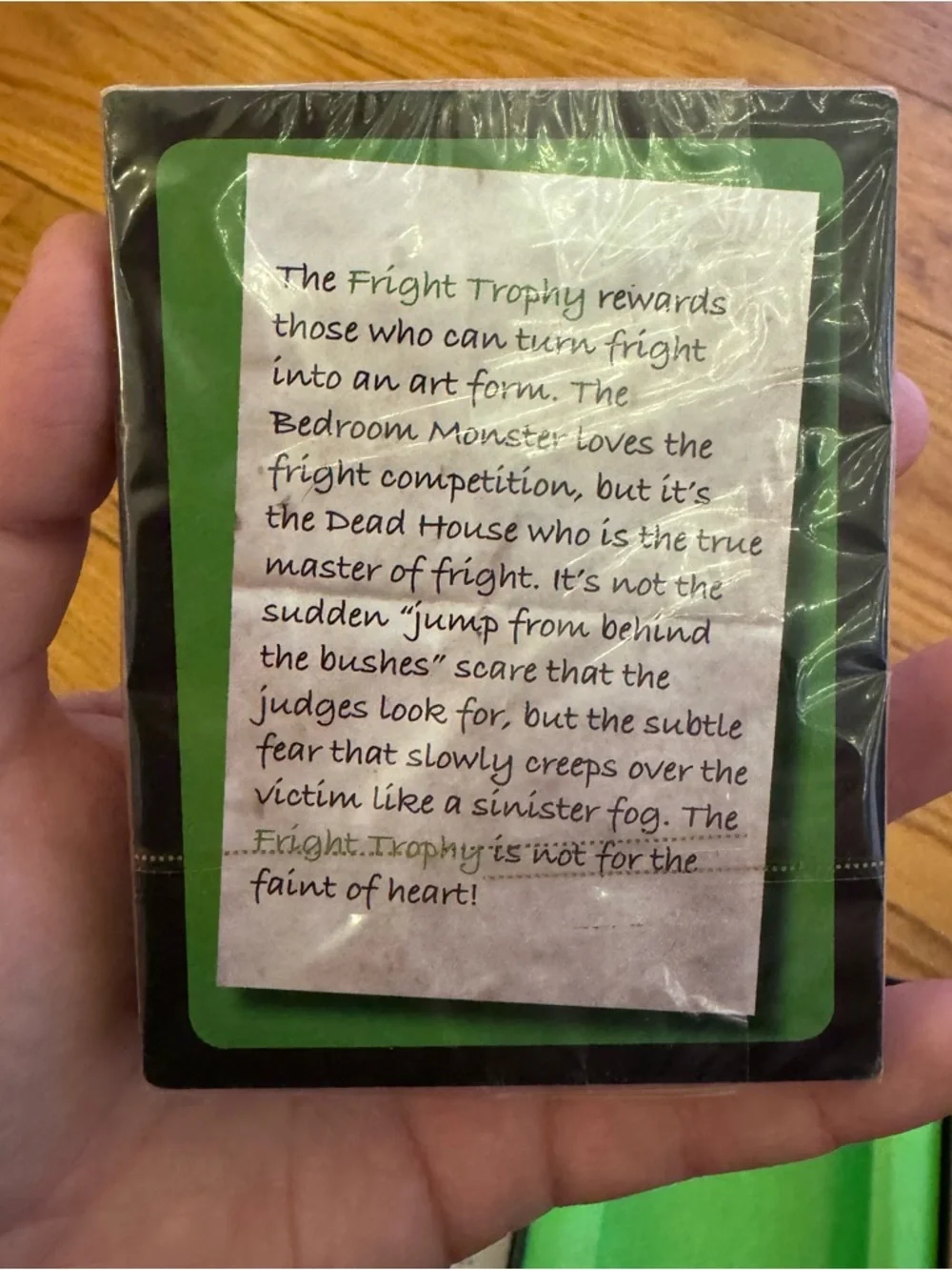 Scholastic goosebumps card