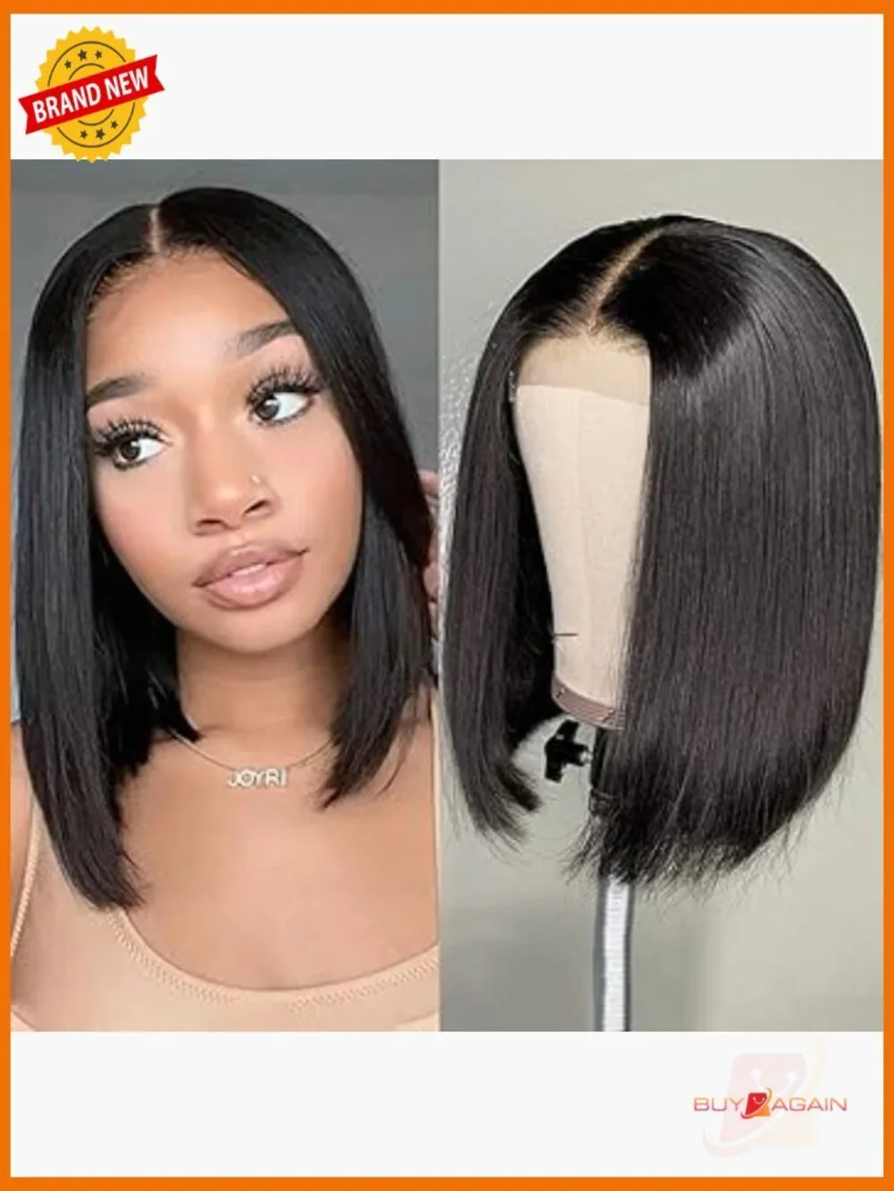 14 Inch Short Bob Wig Straight 13X4 HD Lace Front Wig Human Hair 150 Density