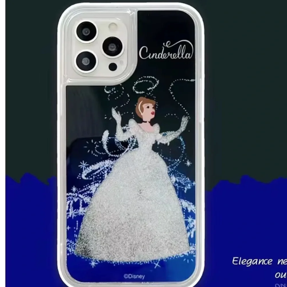 Disney Cinderella Clear & blue IPhone 15 pro max  Case nwt x