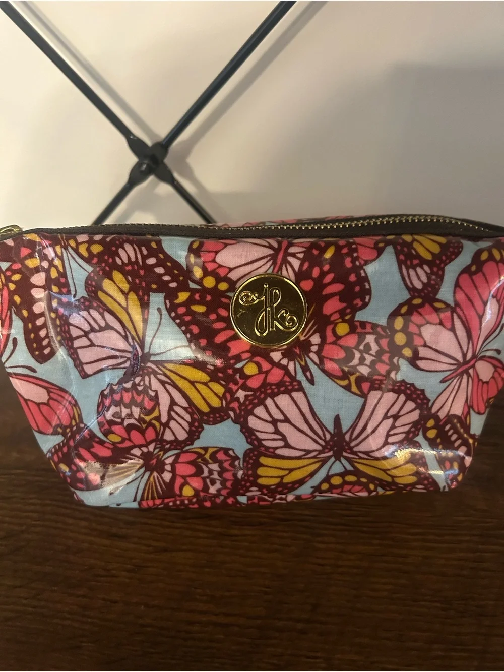 Josephine Kimberling Butterfly Pattern Cosmetic Pouch.