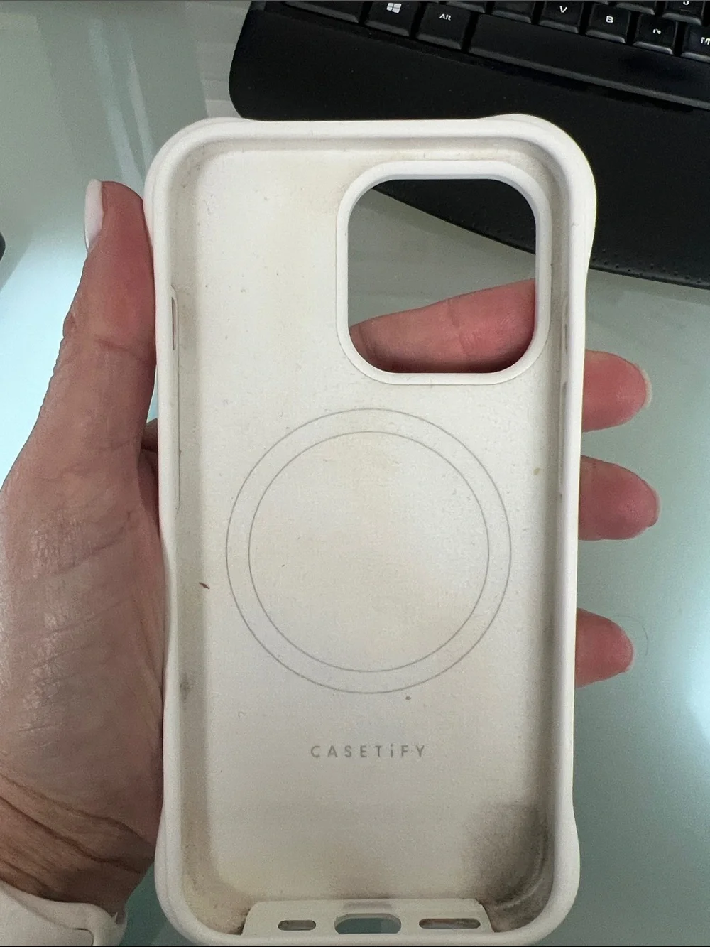Casetify minimalist white