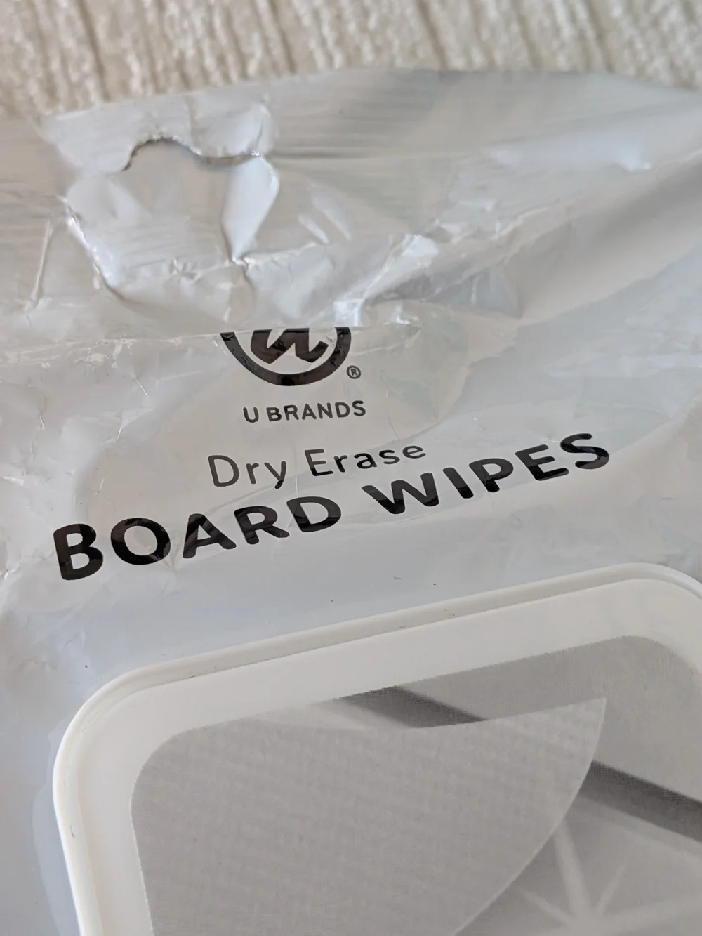 Board Wipes Dry Erase Surface Cleaning Wipes - White & Teal Pack Of 50