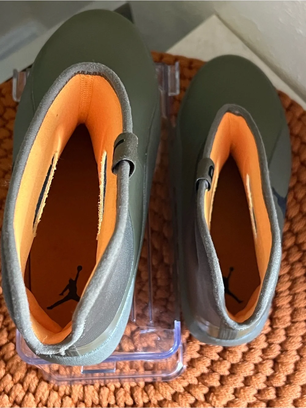 Jordan Lil Drip boots Medium Olive / Laser Orange / Black. Little kids 13 Pre-L